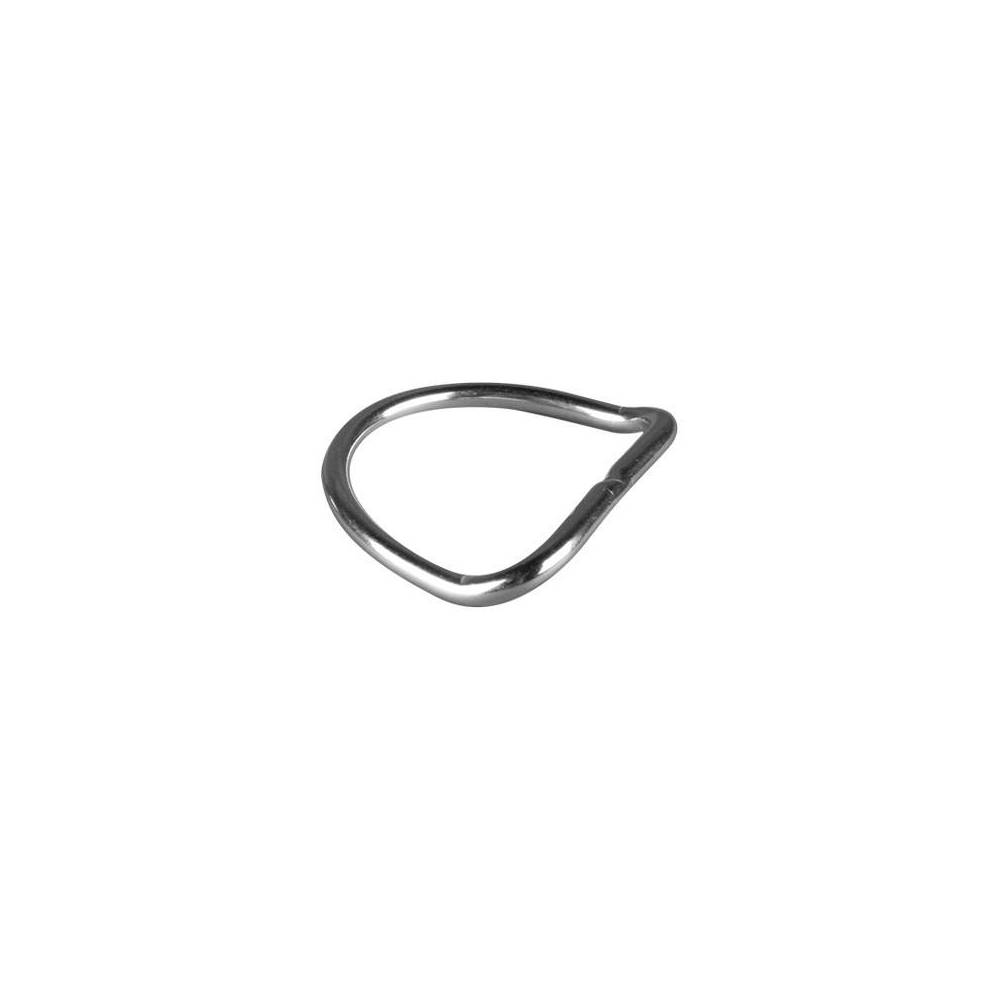 Anneau D courbé 45° inox 50mm OMS|