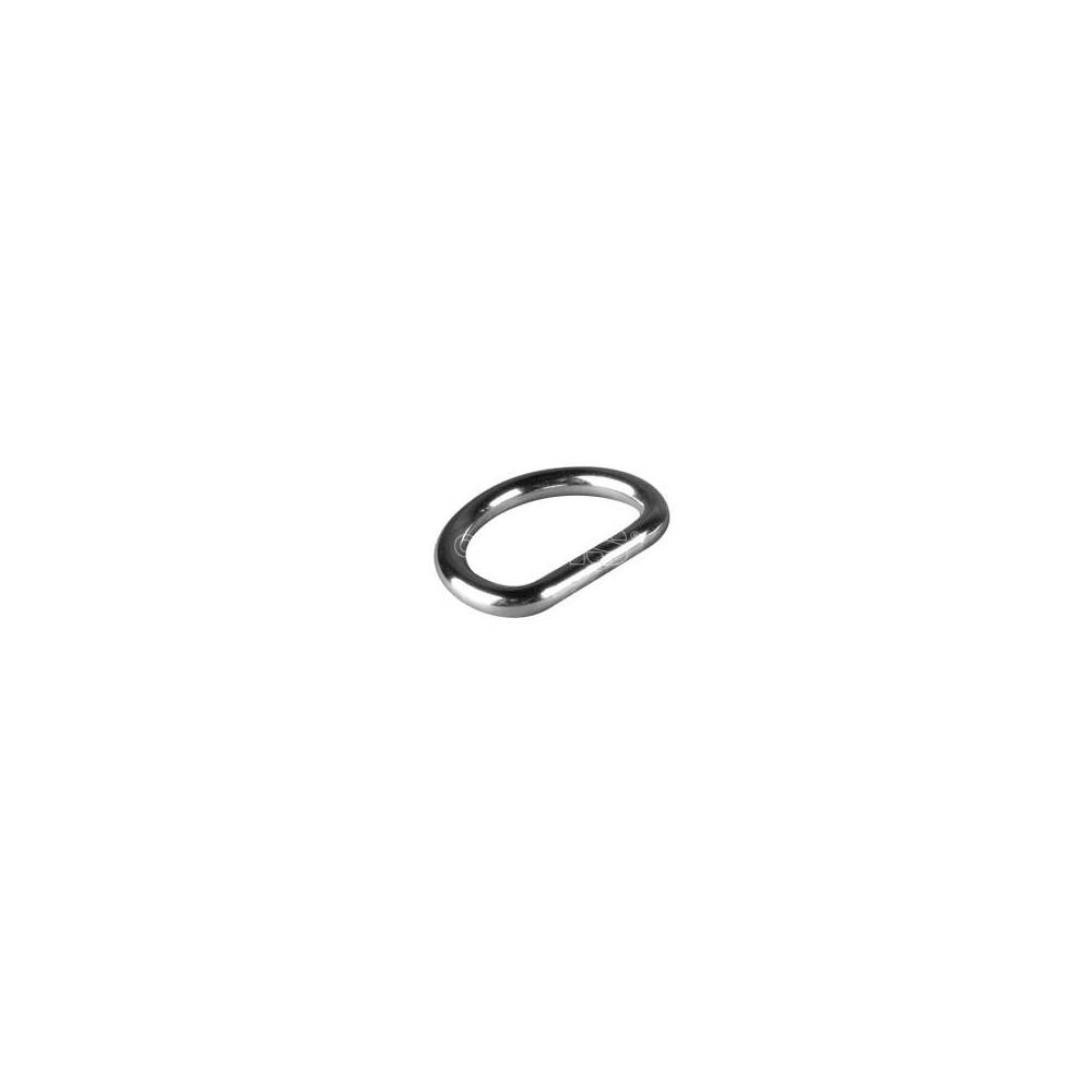 Anneau D droit en inox 25mm OMS|