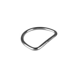 Anillo en D recto de acero inoxidable 50 mm OMS