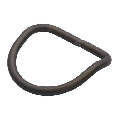 45° curved aluminum D-ring 50mm|