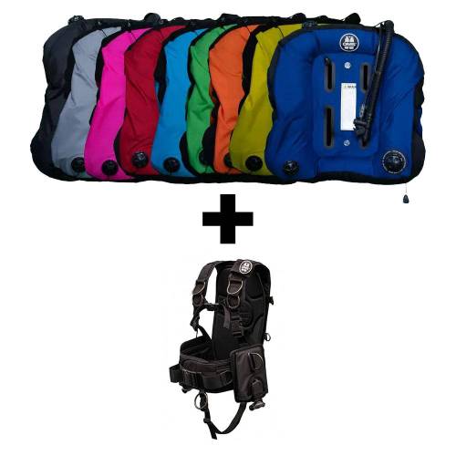 OMS Wing Deep Ocean 2.0 27.2L + IQ Lite CB Harness Pack