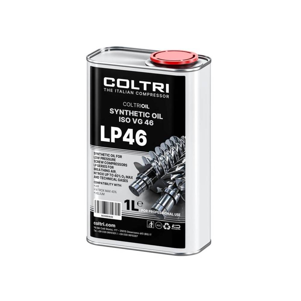 Huile Coltri LP46 1L pour compresseurs à membrane Nitrox|