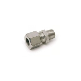 Union droit mâle 1/4" BSP conique / 6S