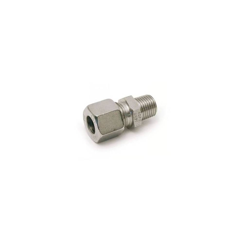 Union droit mâle 1/4" BSP conique / 6S|