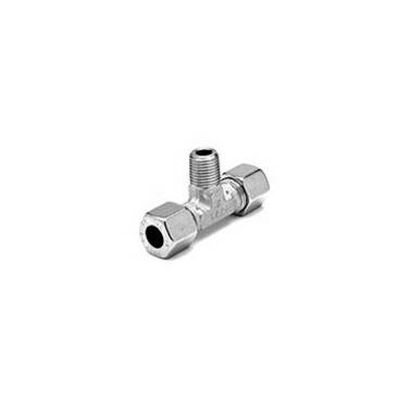 1/4" BSP racor macho en T cónico central / 6S|