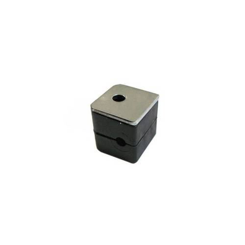 Clamp for stainless steel tube with upper plate