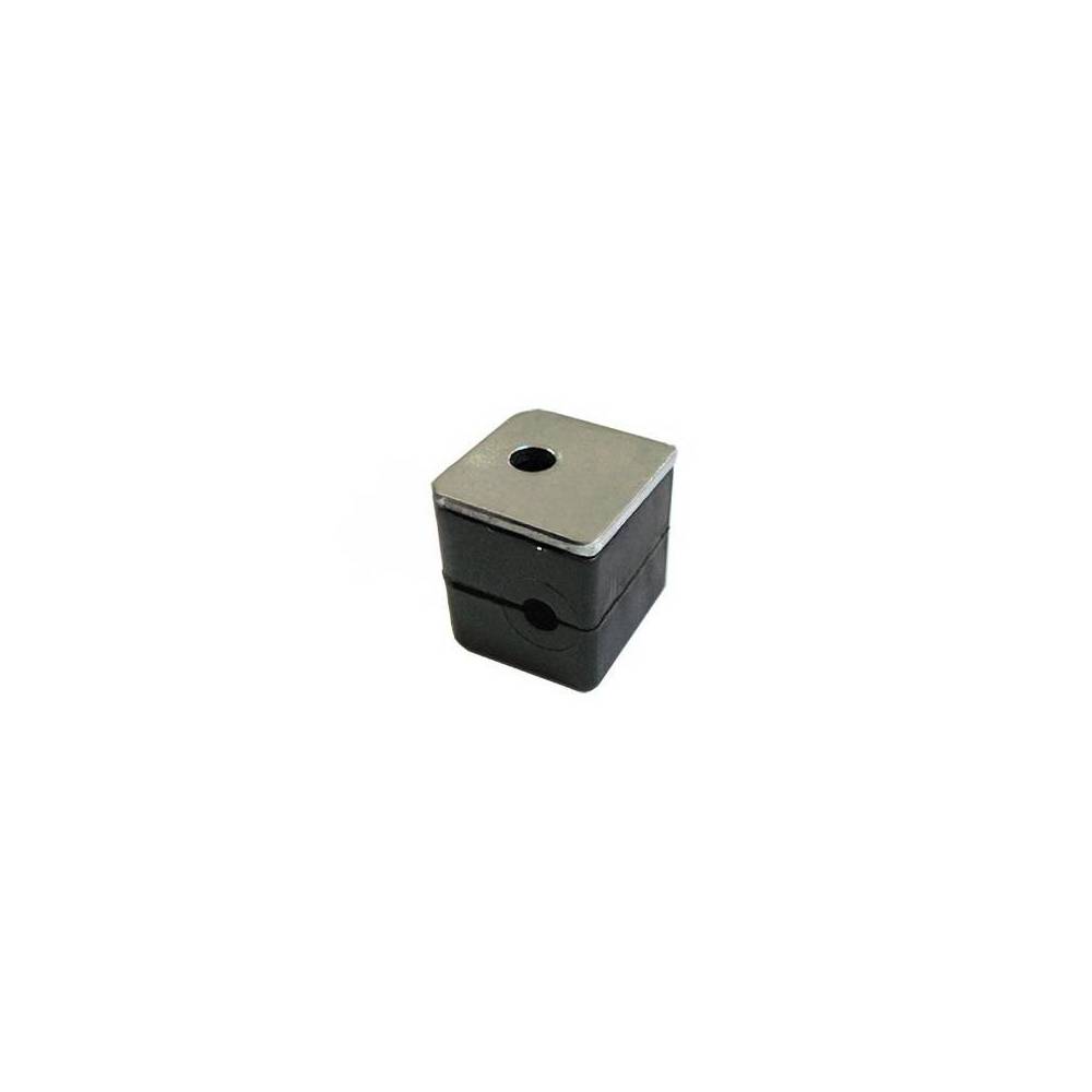 Clamp for 1 tube with top plate|