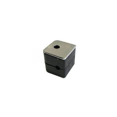 Clamp for 1 tube with top plate|