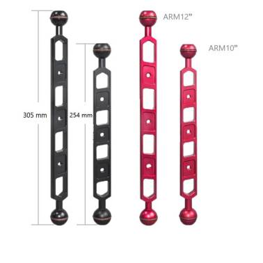 Bras aluminium avec boules 25mm SUPE|