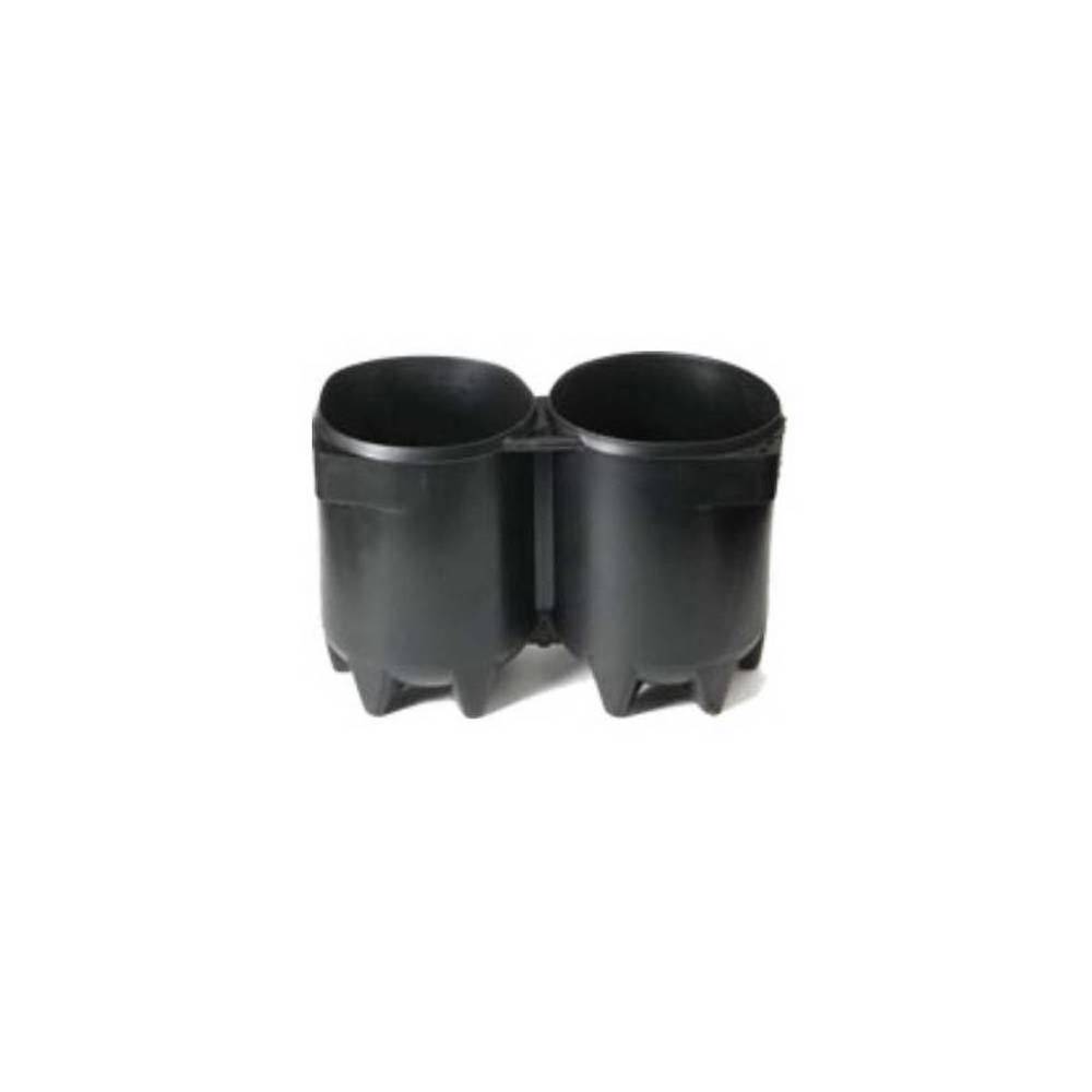 Culot bi-bouteille 140mm