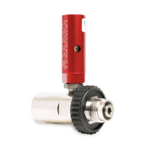 DIN 300 female to DIN 200 male pressure limiter COLTRI