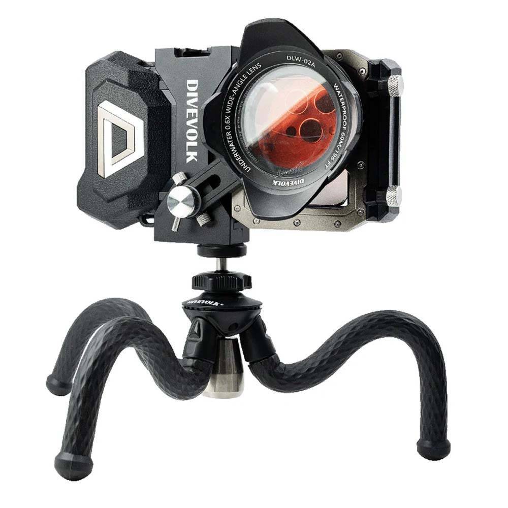 Flexible tripod for DIVEVOLK underwater housing|