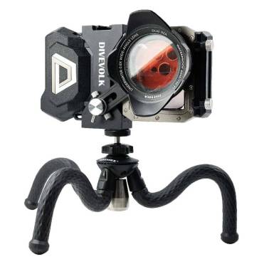 Flexible tripod for DIVEVOLK underwater housing|