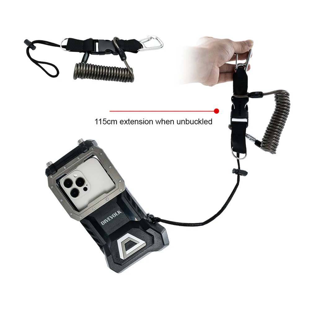 DIVEVOLK coiled security lanyard|