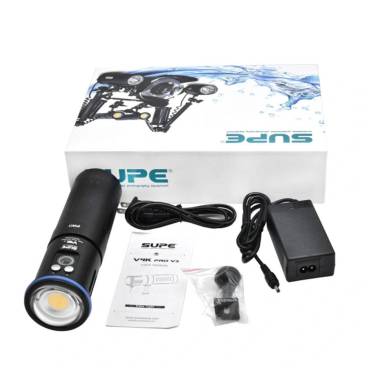 Phare de plongée vidéo 8000 lumens V4KPRO V3 SUPE|