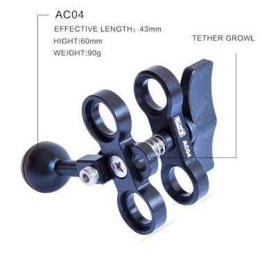 Pince de serrage à boule 25mm AC04 SUPE|