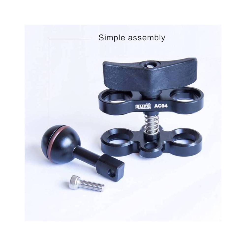 Abrazadera de bola 25mm AC04 SUPE|