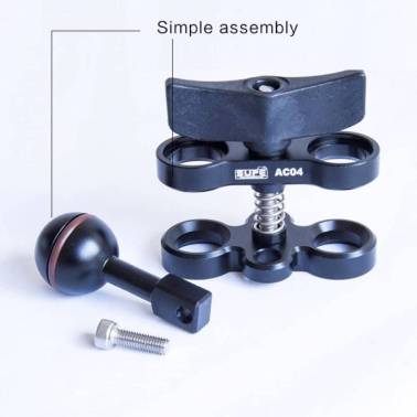 Abrazadera de bola 25mm AC04 SUPE|