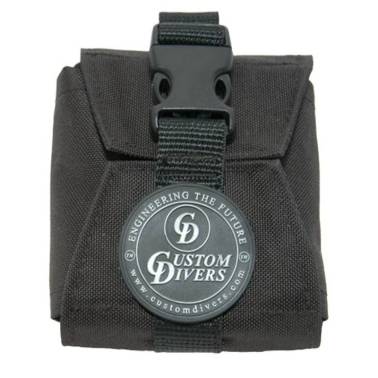 CUSTOM DIVERS quick-release weight pocket with clips|