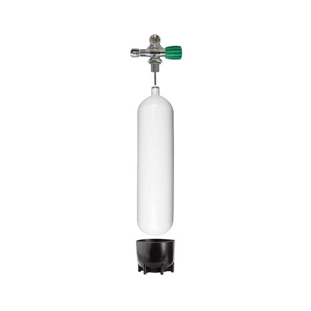 Botella de buceo de acero 12L larga 300 bar|