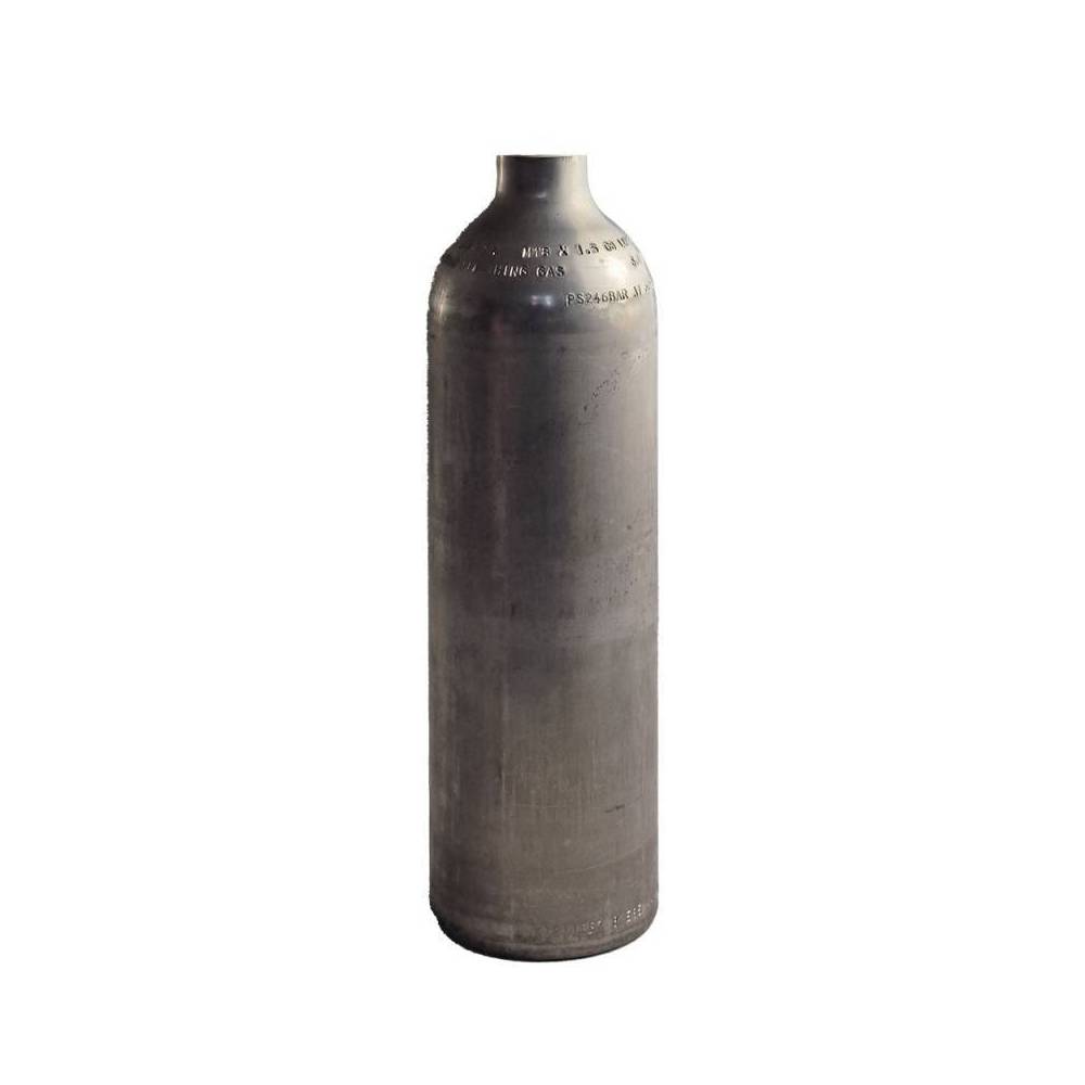 Raw aluminum diving cylinder 0.80L 200 bar|