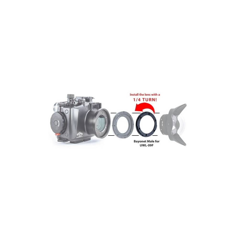 Baionnette mâle pour fisheye UWL-09F FANTASEA|