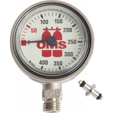 OMS 400 bar diving pressure gauge|