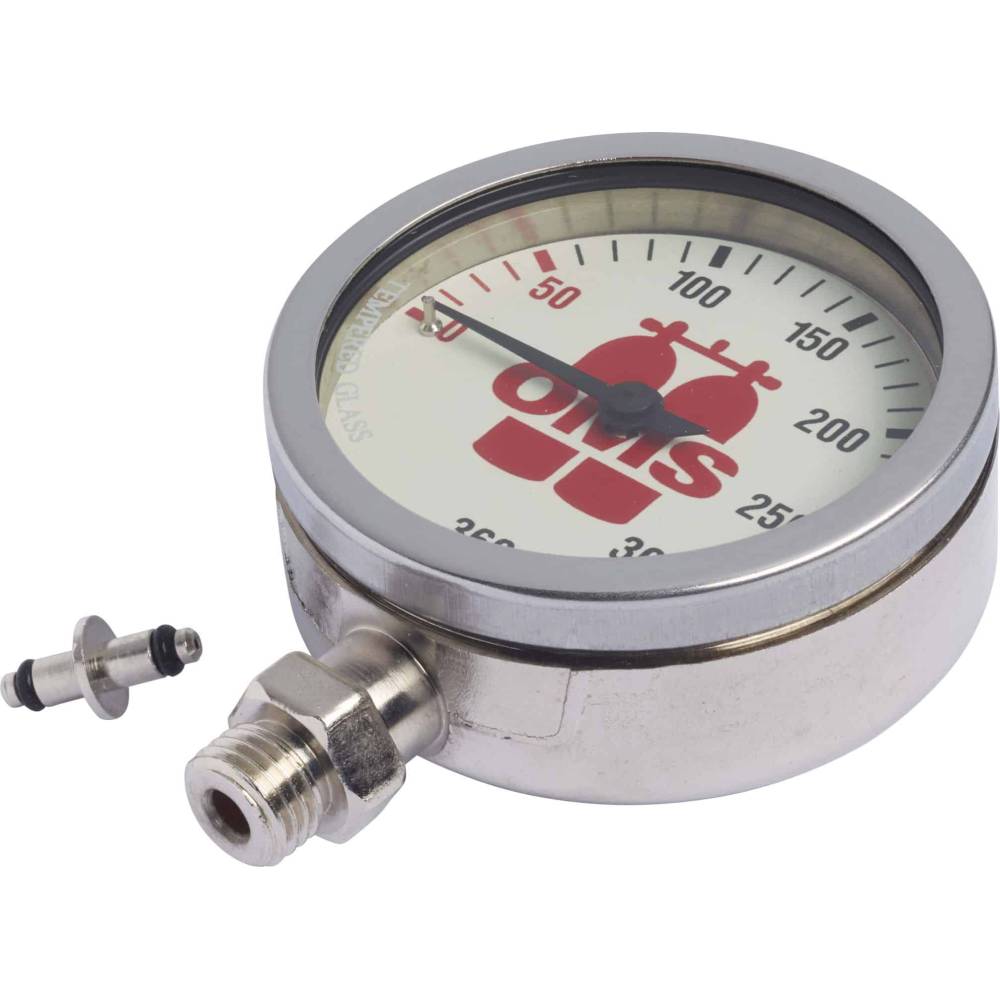 Manómetro de buceo OMS de 63mm y 360 bares|