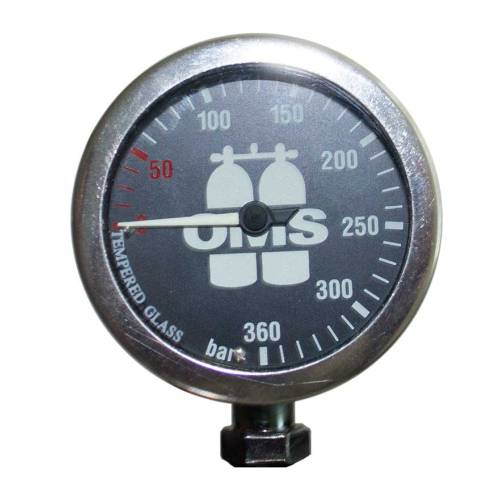 Manómetro de buceo MASTER SPG OMS de 52mm y 360 bares