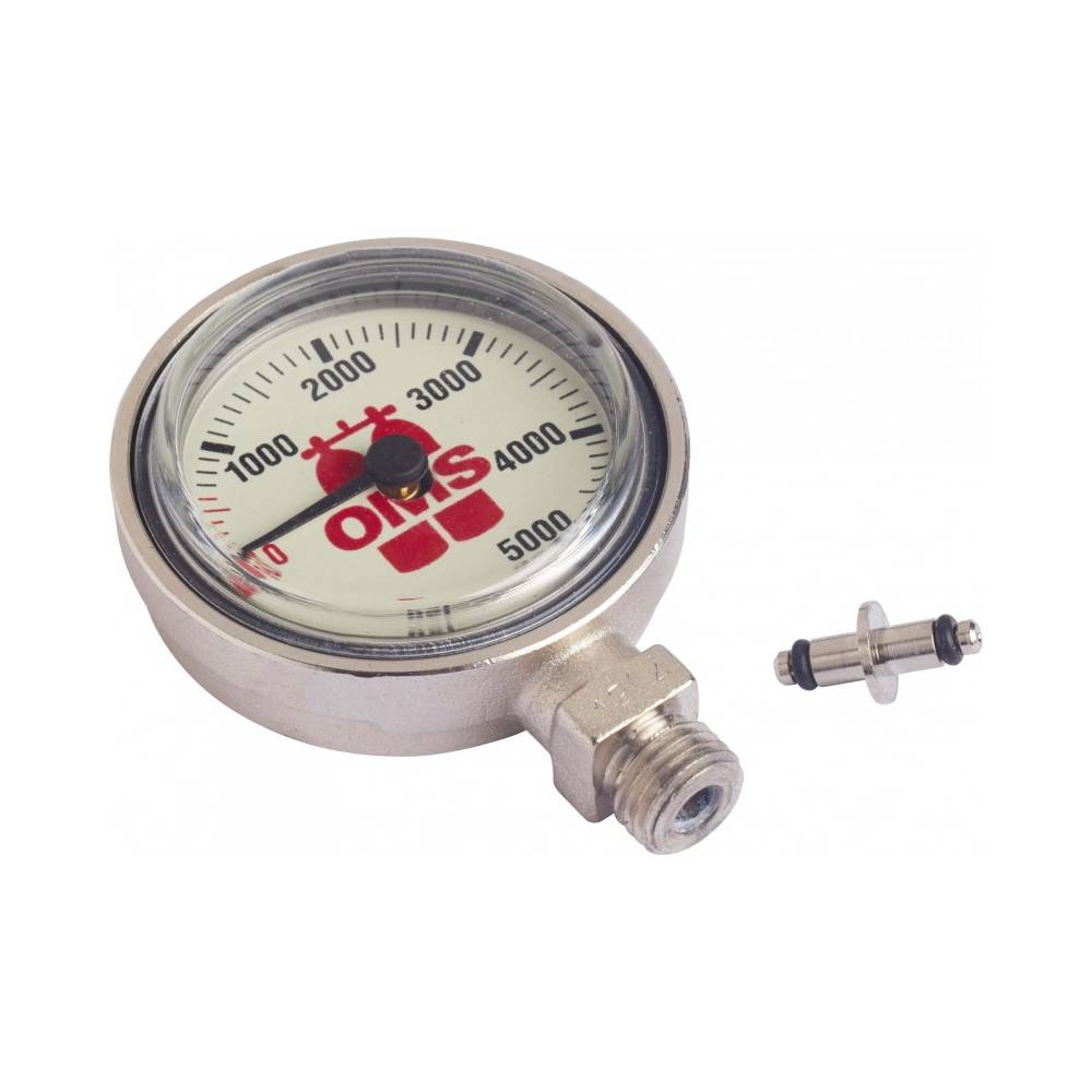 Manómetro de buceo OMS de 25mm y 5500 PSI|