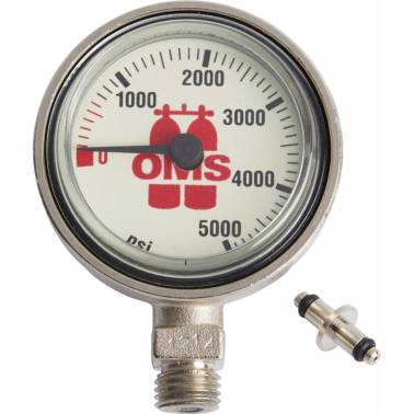 Manomètre de plongée 25mm 5500 PSI OMS|