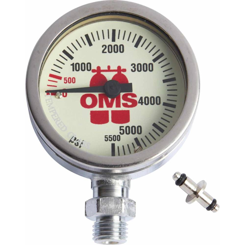 Manómetro de buceo OMS de 52mm y 5500 PSI|