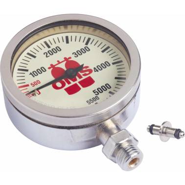 Manómetro de buceo OMS de 63mm y 5500 PSI|