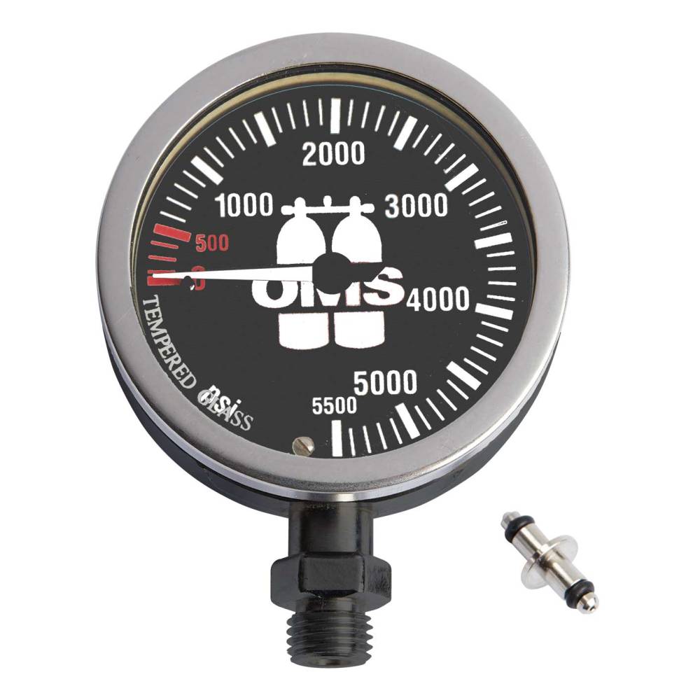 Manómetro de buceo MASTER SPG 63mm 5500 PSI OMS|