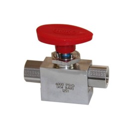 H.P 316L stainless steel 3-way 1/4 turn valve 414 bar