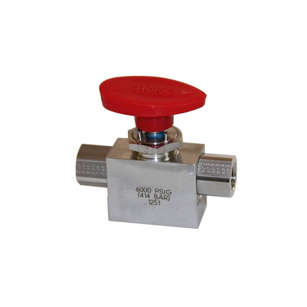 H.P 316L stainless steel 3-way 1/4 turn valve 414 bar|