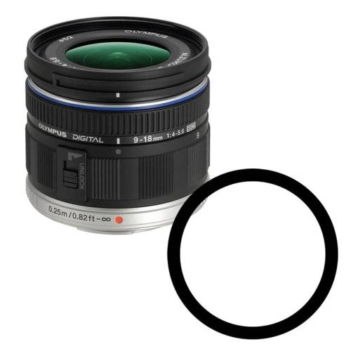 Bague anti-reflet Ikelite pour objectif Olympus 9-18
