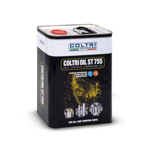 Bidon 5L Huile Synthétique Coltri ST755 pour Compresseur