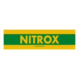 Etiqueta para botellas NITROX 38 x 9 cm