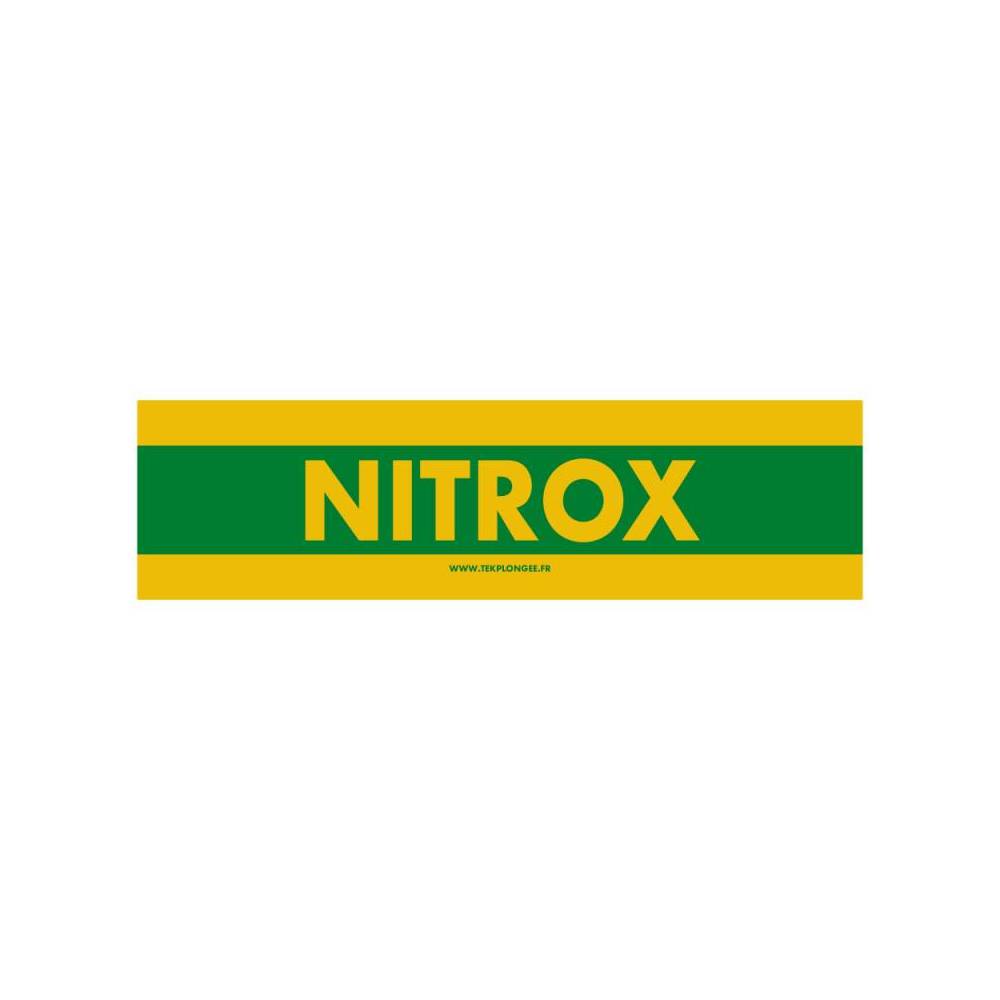Autocollant pour bouteilles NITROX 38 x 9 cm