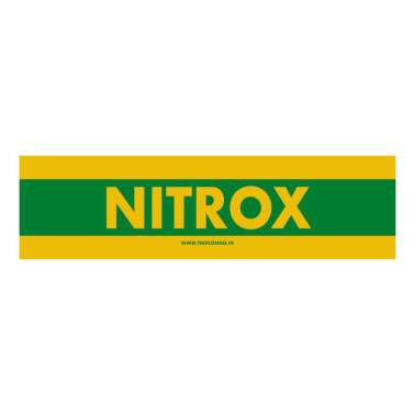 Autocollant pour bouteilles NITROX 38 x 9 cm
