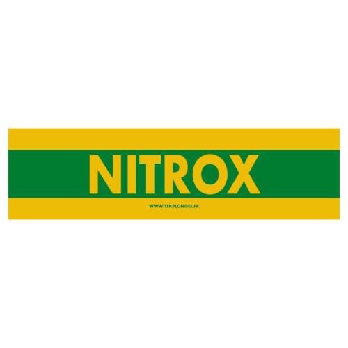 Autocollant pour bouteilles NITROX 60 x 15 cm