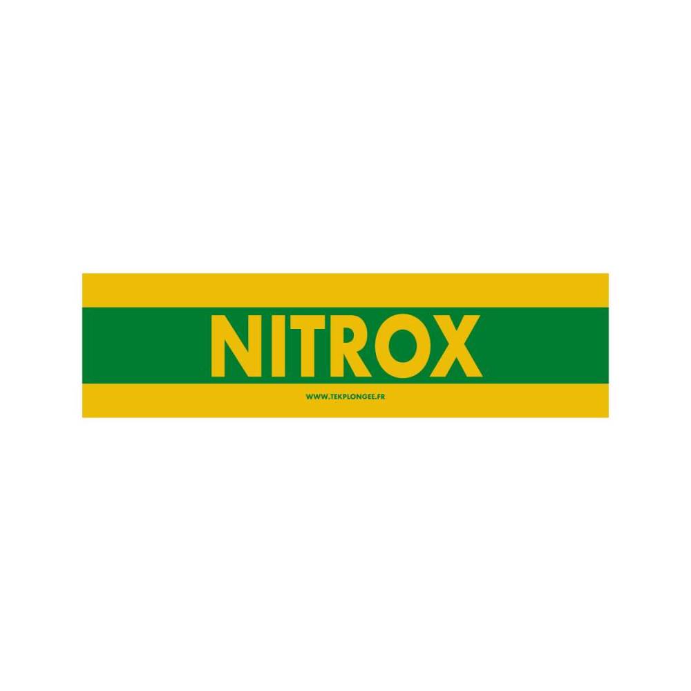 Autocollant pour bouteilles NITROX 60 x 15 cm