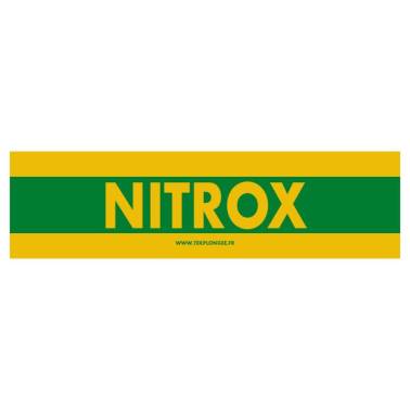 Autocollant pour bouteilles NITROX 60 x 15 cm