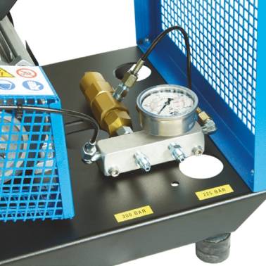 Dual pressure regulator 300/200 bar for Mini compact EM compressor