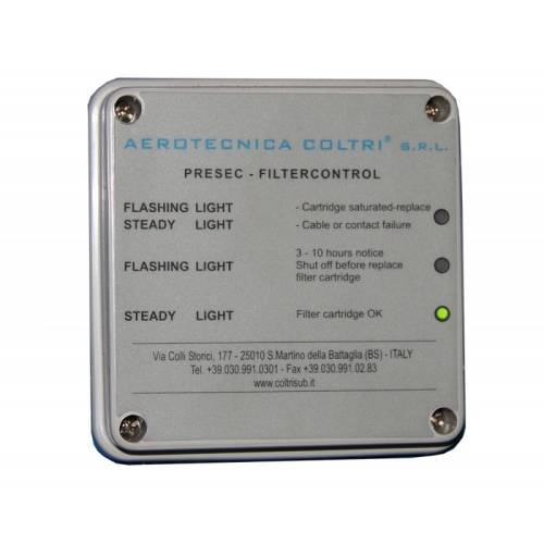 PRESEC COLTRI visual filtration saturation indicator