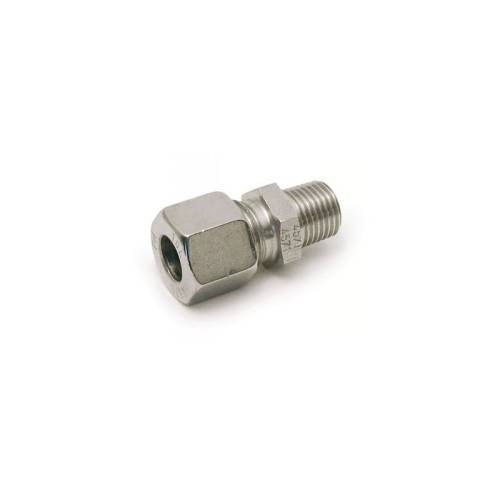 Unión recta macho 1/8" NPT para tubo de 6mm
