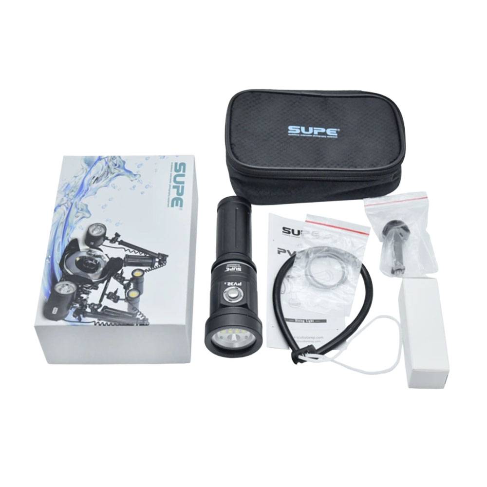 Phare de plongée double faisceau 3000 lumens PV32T SUPE