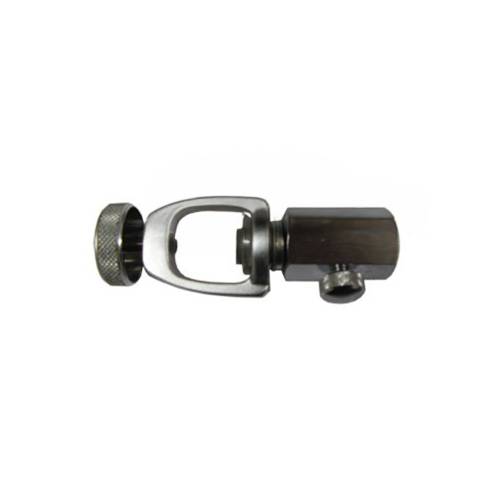 Conector de carga Estribo con purga 1/4" BSP hembra