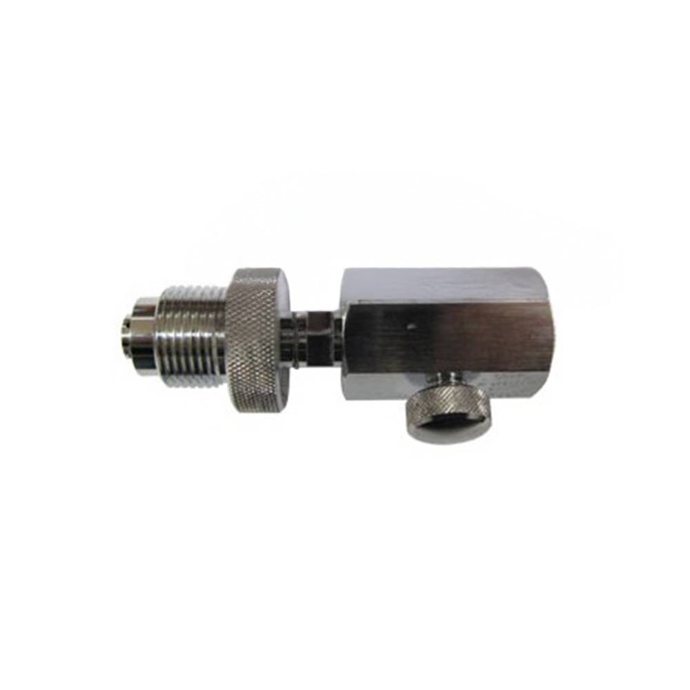 Conector de carga Nitrox 26x200 con purga 1/4" BSP hembra
